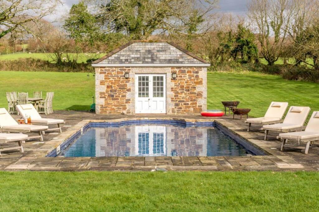 The Manor House At Boconnion Villa Bodmin Exterior photo